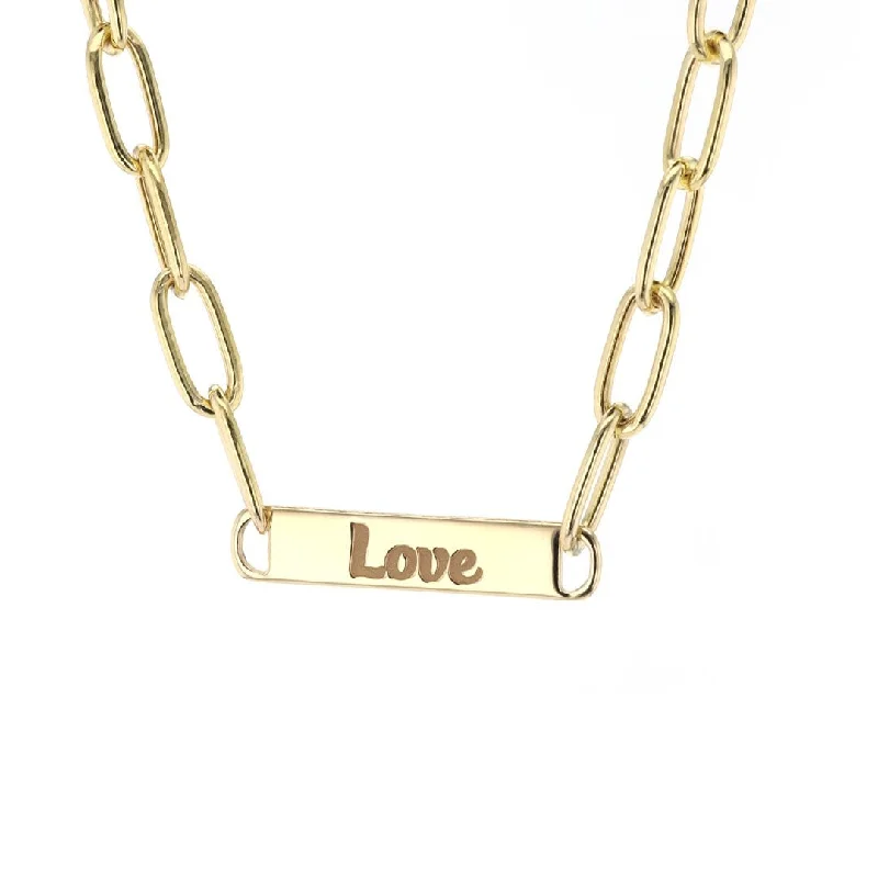 Dazzling Deals On Necklaces, Bracelets, And More Love Bar Paper Clip Necklace
