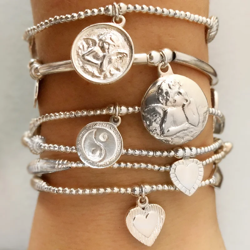 Luxury Jewelry Clearance – Shop Premium Styles Now ANGELS for LUCK & PROTECTION Bracelet 6-Stack