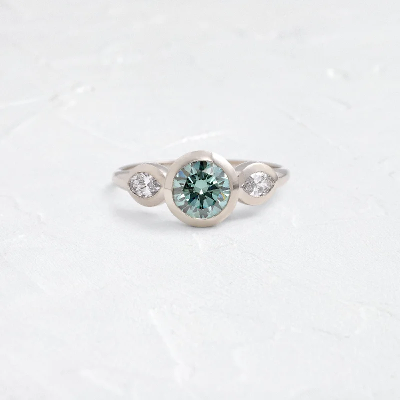 Your Dream Jewelry At Dream Prices – Shop Now Moonrise Ring, 1.2ct. Bluish Green Diamond