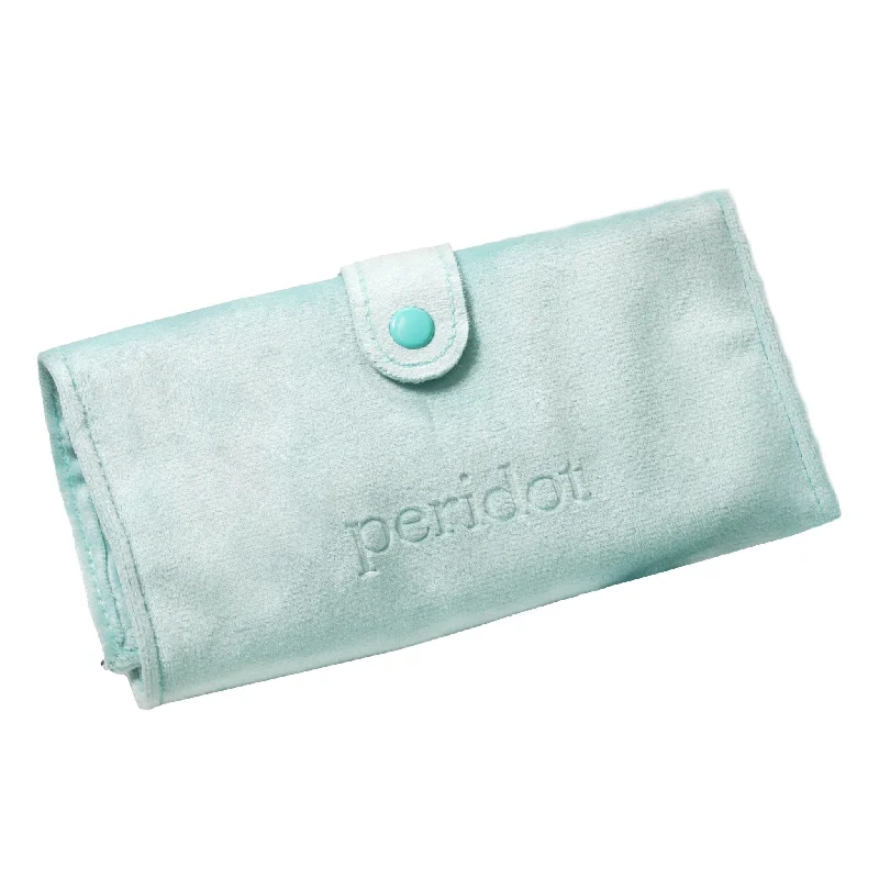 Jewelry Deals That Sparkle – Shop Today Peridot Plush Velvet Travel Jewelry Roll Organizer