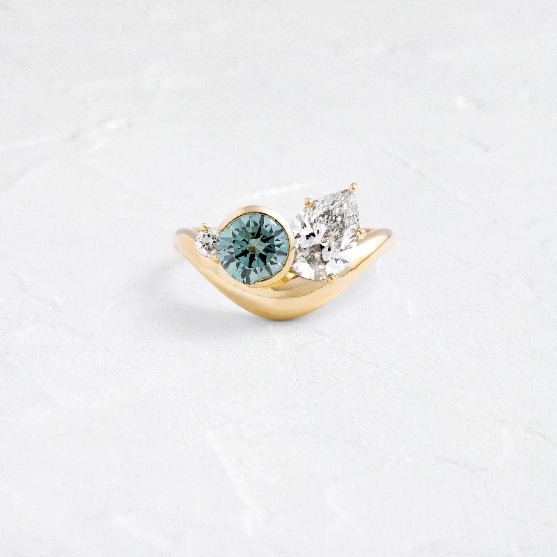 Once-A-Year Jewelry Deals – Shop Before They’Re Gone Reciprocal Ring, 1.02 ct. Blue-Green Diamond