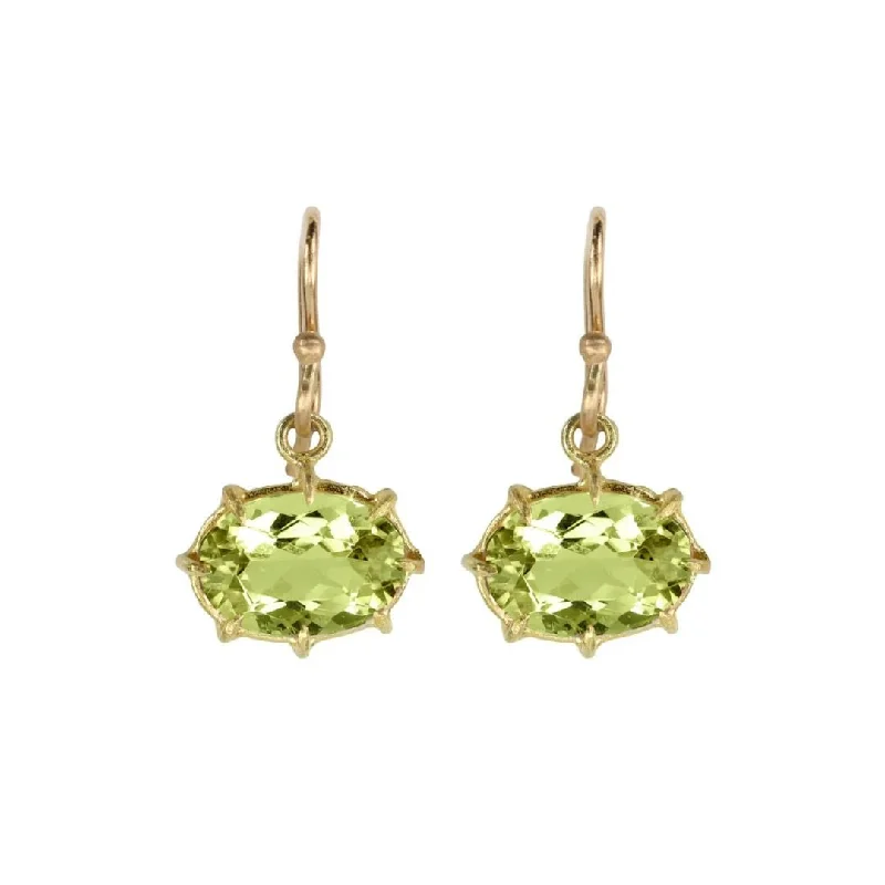 Modern Jewelry At Exclusive Discounts – Shop Today Mini Oval Faceted Peridot Earrings