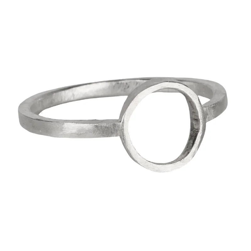 Fashion-Forward Jewelry At Incredible Prices The The "Open Circle" Sterling Silver Ring With Open Circle Center