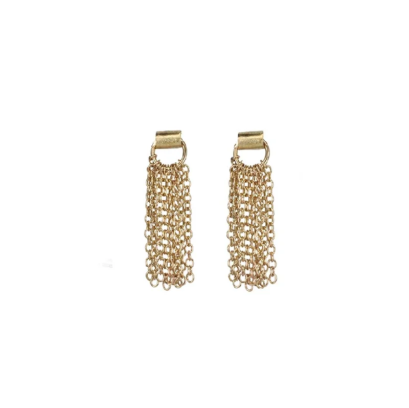 Luxury Jewelry At Unbeatable Discounts The "Tassle" 14 Karat Yellow Gold Tassel Earrings