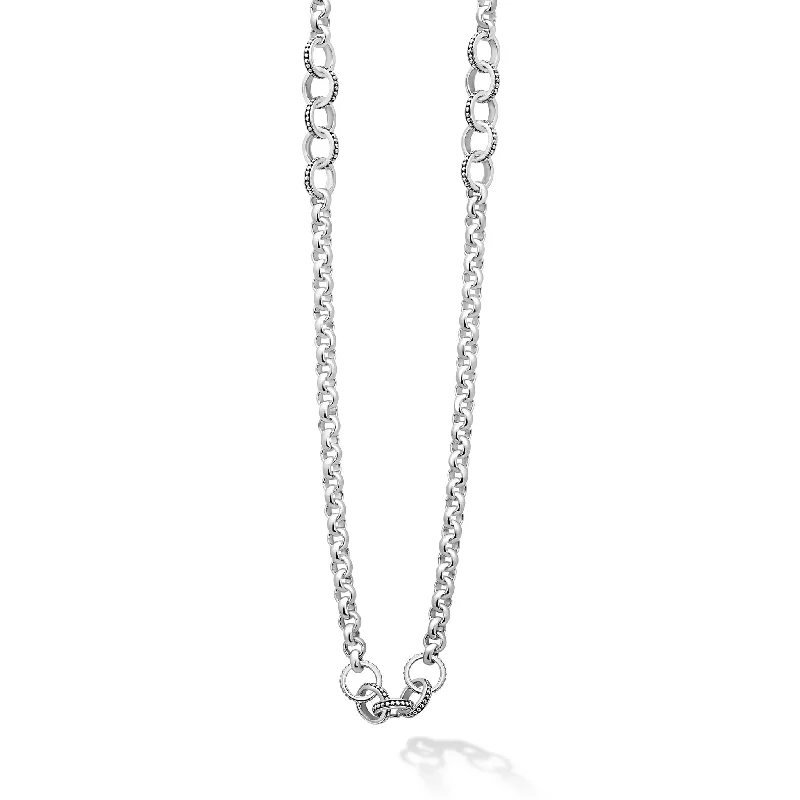 Shop Dazzling Jewelry At The Best Prices Lagos SS Enso 5 Circle Stations 7mm Chain 34"