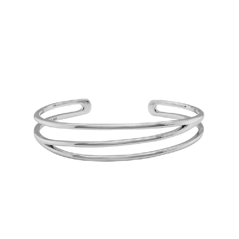 Timeless Jewelry Styles At Wallet-Friendly Prices Sterling Silver 3 Strand Cuff Bracelet Timeless Jewelry Styles At Wallet-Friendly Prices Sterling Silver 3 Strand Cuff Bracelet