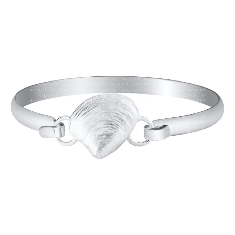 Exclusive Savings On Timeless Jewelry Pieces Sterling Silver Clam Shell Bangle Bracelet
