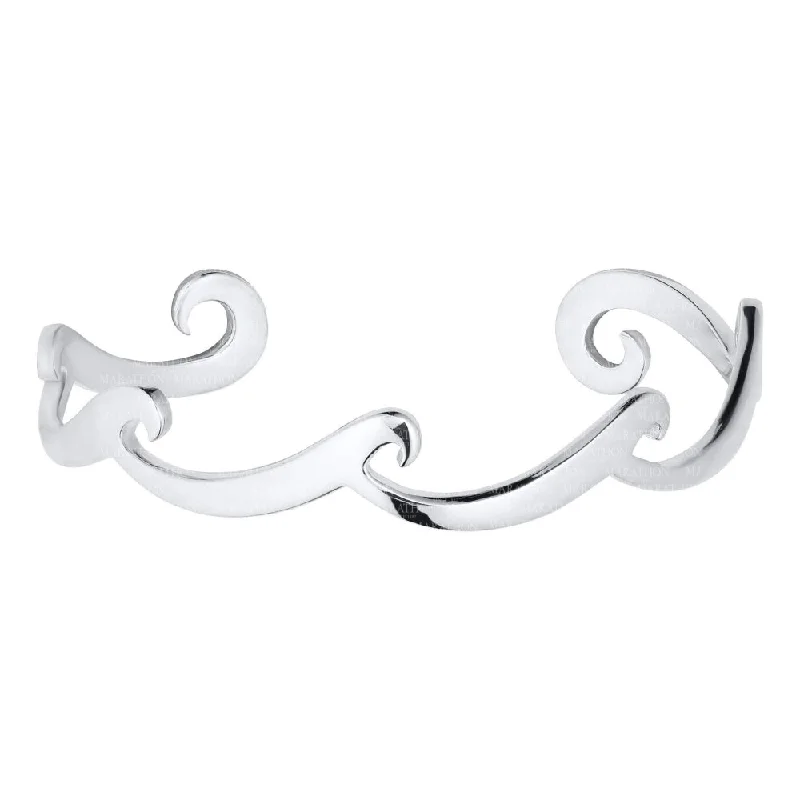 Grab Your Favorite Jewelry At The Lowest Prices Sterling Silver Multi Wave Cuff Bracelet