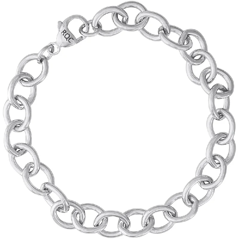 Personalized Jewelry Sale – Unique Pieces At Great Prices Sterling Silver Oval Links Charm Bracelet