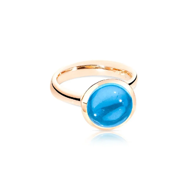 Grab Your Dream Jewelry At The Lowest Prices Swiss Blue Topaz Cabochon Ring