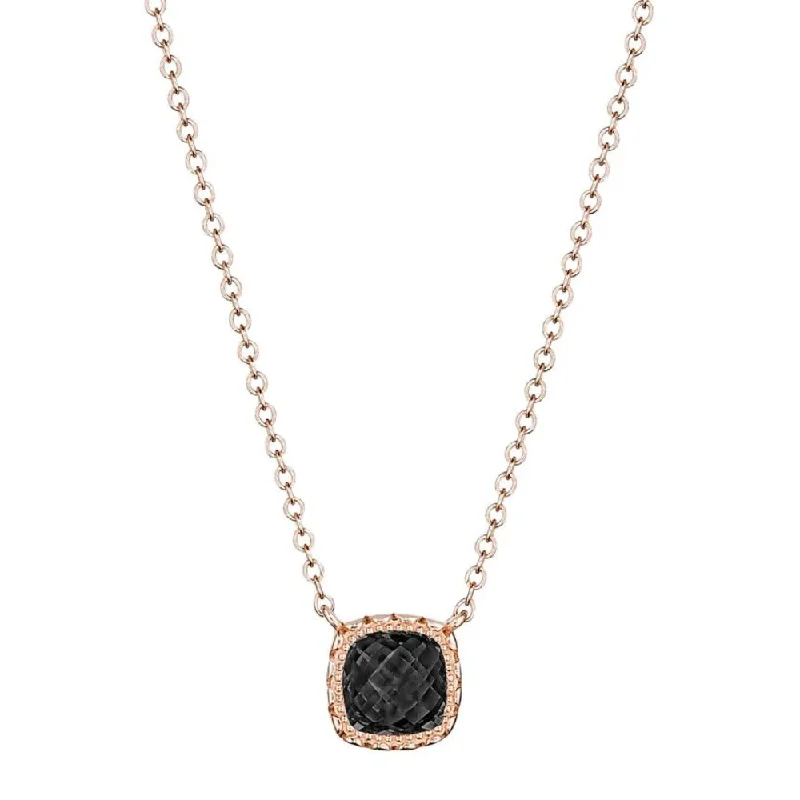 Last Chance To Shop High-End Jewelry At Markdown Prices Tacori Petite Cushion Gem Necklace with Black Onyx
