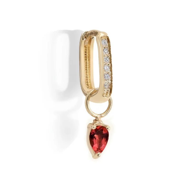 Sparkle In Style With Our Best Jewelry Deals Pear-Shaped Ruby Earring Charm